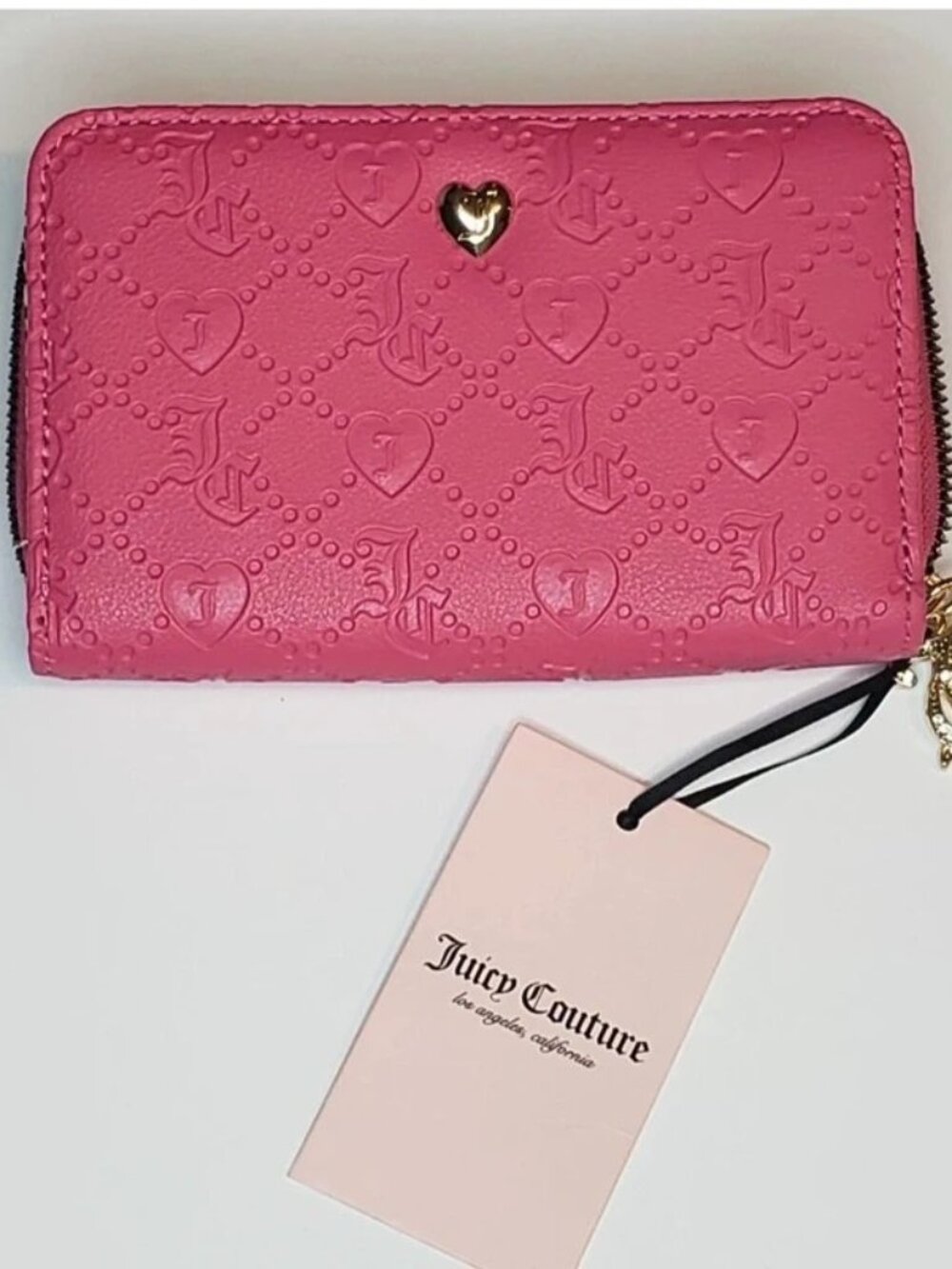 Juicy Couture "Free Love" Deboss Embossed Wallet